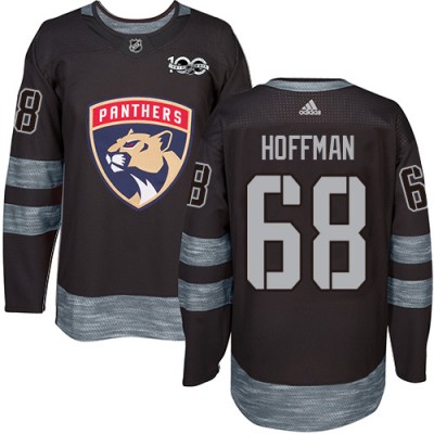 Adidas Florida Panthers #68 Mike Hoffman Black 1917-2017 100th Anniversary Stitched NHL Jersey Men's